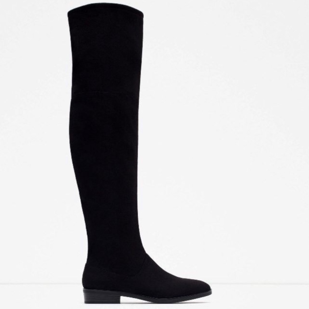 Zara suede over the knee boots